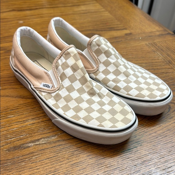 Vans Other - Vans Checkerboard Slip-On in Beige and Cream